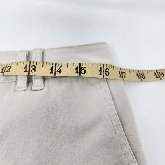 J. Jill Live In Chino Women's Bermuda Khaki Cuffed Stretch Size‎ 8 Shorts - Picture 9 of 11